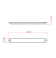 15 LED STRIP LIGHT - 12 volts - Length: 20.3cm - Color: Blue - WK-SL1/15-BL - AZLED